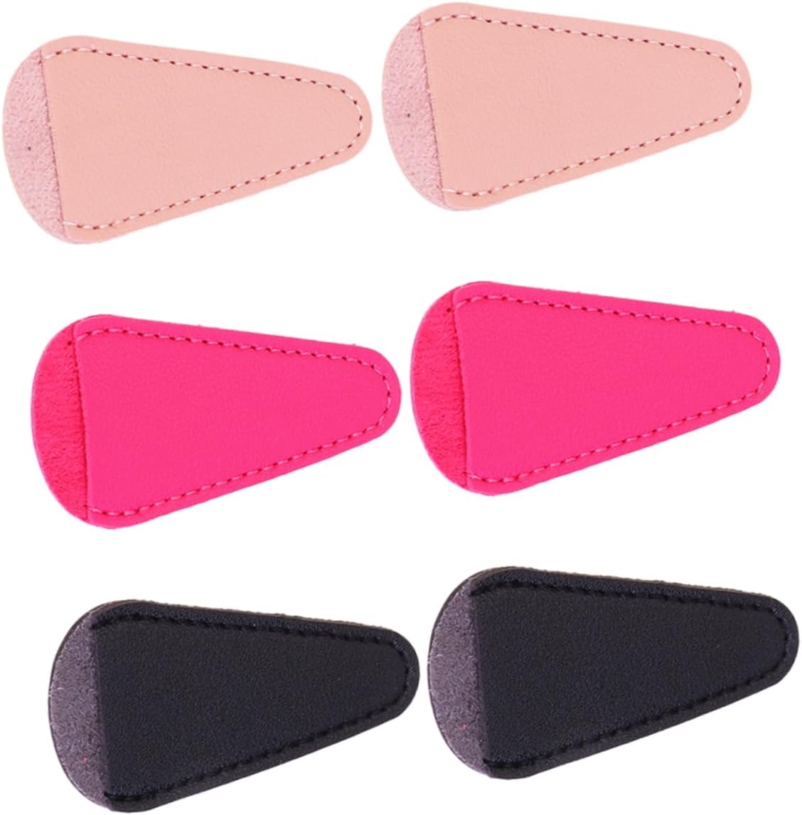 6pcs Nail Cuticle Scissors Beauty Tools Covers Protective Sleeves Pu Material Safe Scissor Cover Nipper Protective Cap