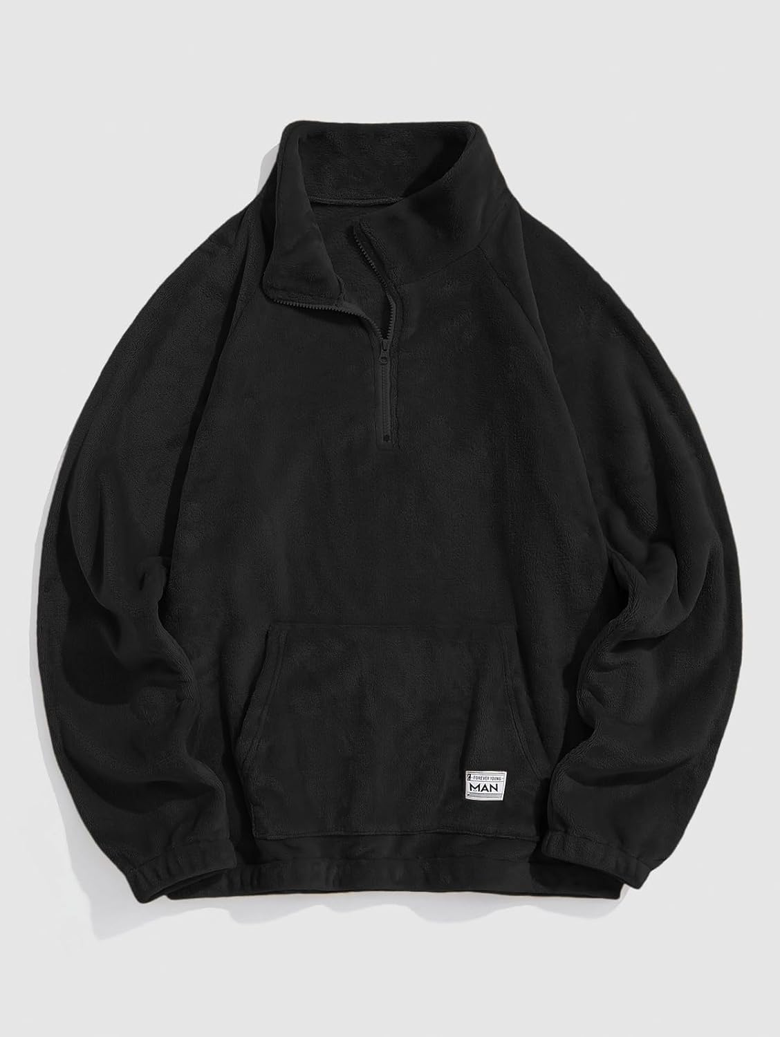 ZAFUL Men 1/4 Zipper Sweatshirt Ethnic Aztec Printed Kangaroo Pocket Fall Winter Pullovers Jacket Unisex Hoodie Tops - Image 3