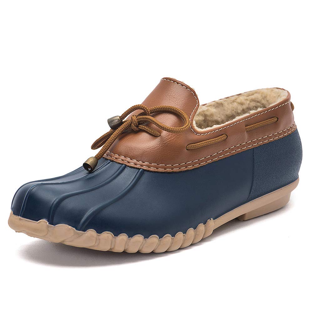 DKSUKO Snow Womens Waterpoof Loafer Shoes Slip On Flat Duck Shoe