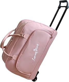 Rolling Duffle Bag with Wheels,Travel Bag with Wheels Roller Carry on Duffle Bag Wheeled Duffel Overnight Bags Weekender Bags for Women