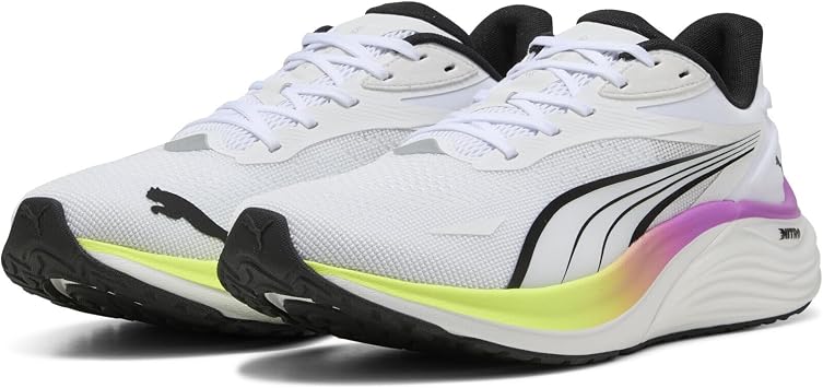 PUMA 31078906 Running Shoes Electri Nitro 4 White Sneakers Training Marathon Cushion Lightweight Rebound White/27.5/Mens