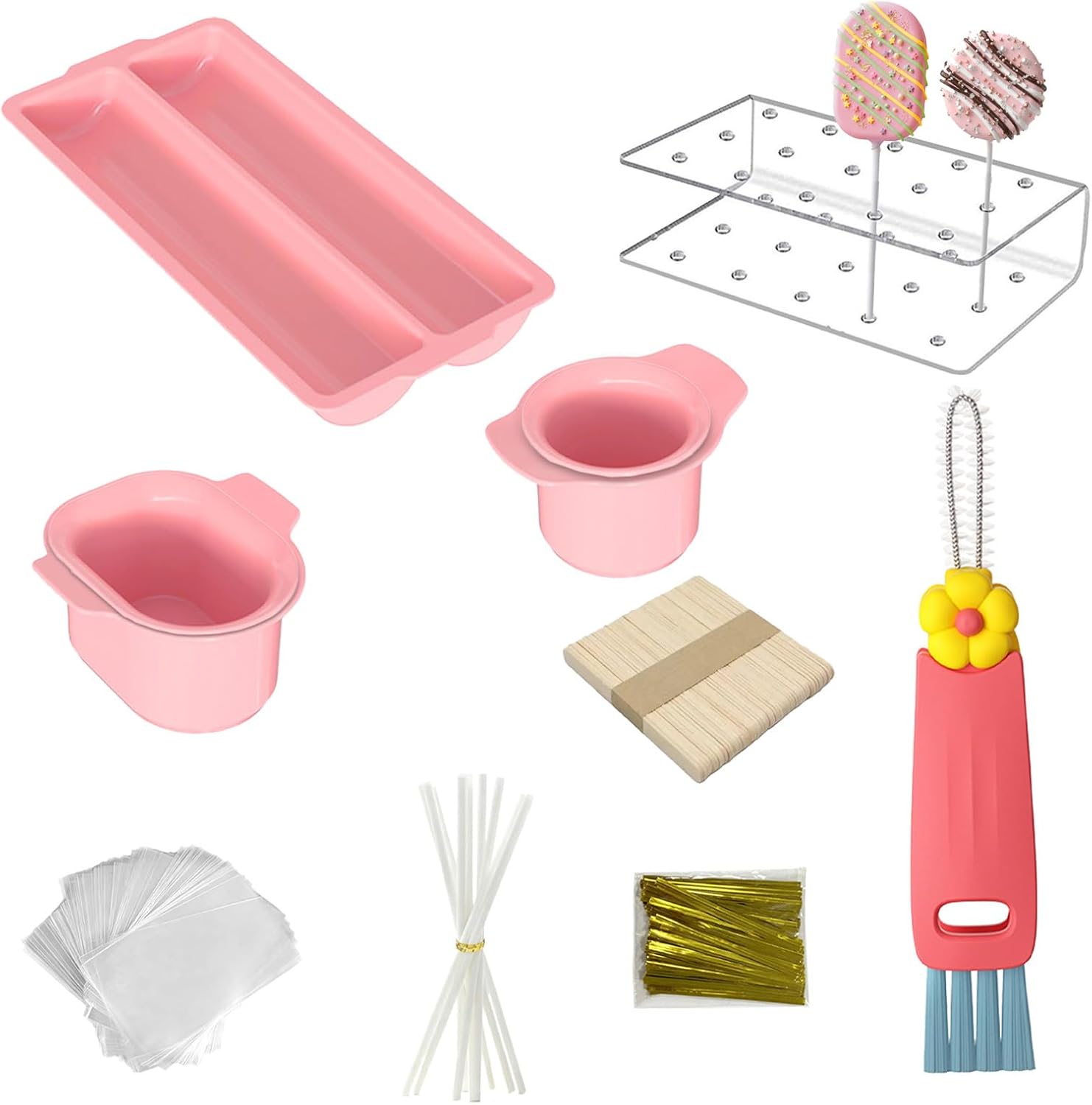 Cakesicle Cutter and Cake Pop Mold Set,DIY Baking Molds Set,357Pcs