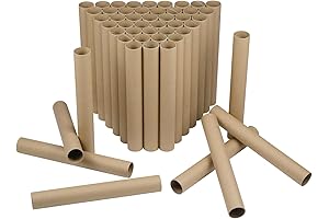 50-Pack Premium Empty Craft Tubes - Unleash Your Creativity with Cardboard Rolls
