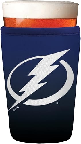 Miniatura 9 de Sok It Pint Sok NHL - Funda de neopreno aislada para vidrio de cerveza (New York Rangers, funda de vidrio de pinta)