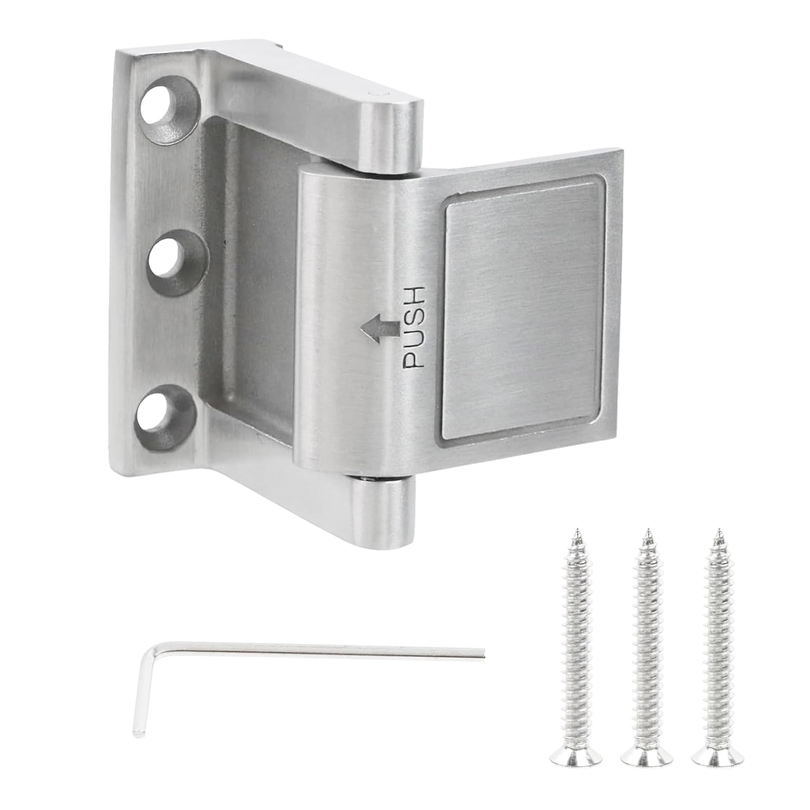 Elnwnnkc Silver Premium 304 Steel Anti Erosion Door Security Latches For Enhances In Homes Hotel & Coastal Areas Anti Theft Latches