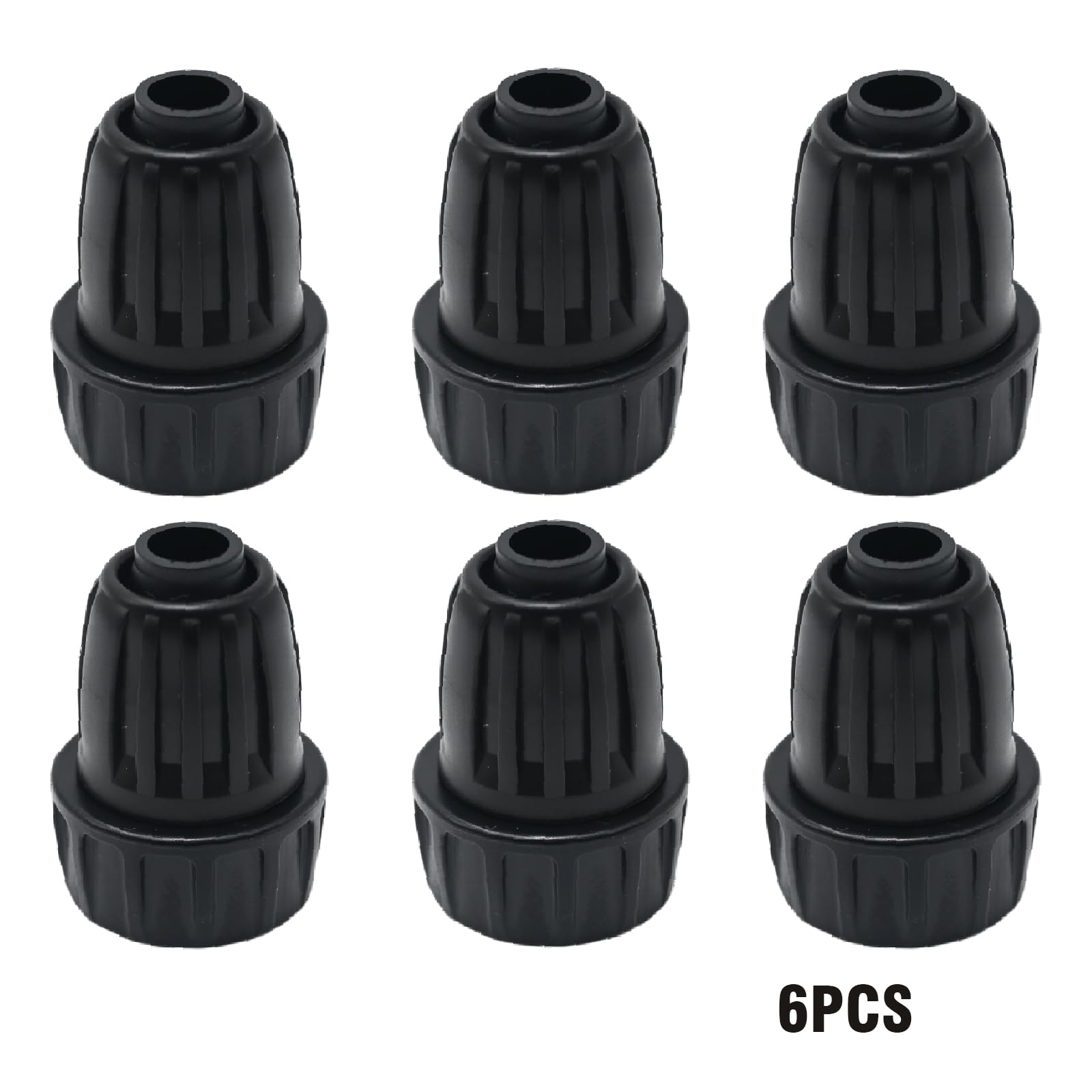SYOWADA Juego de 6 adaptadores de grifo de riego por goteo de 1/2 pulgada de 3/4 a 1/2 pulgada para suministros de jardín