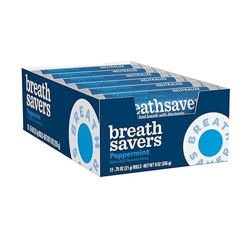 Miniatura 10 de BREATH SAVERS Menta de menta sin azúcar, caramelo de menta, 8 unidades (paquete de 1)