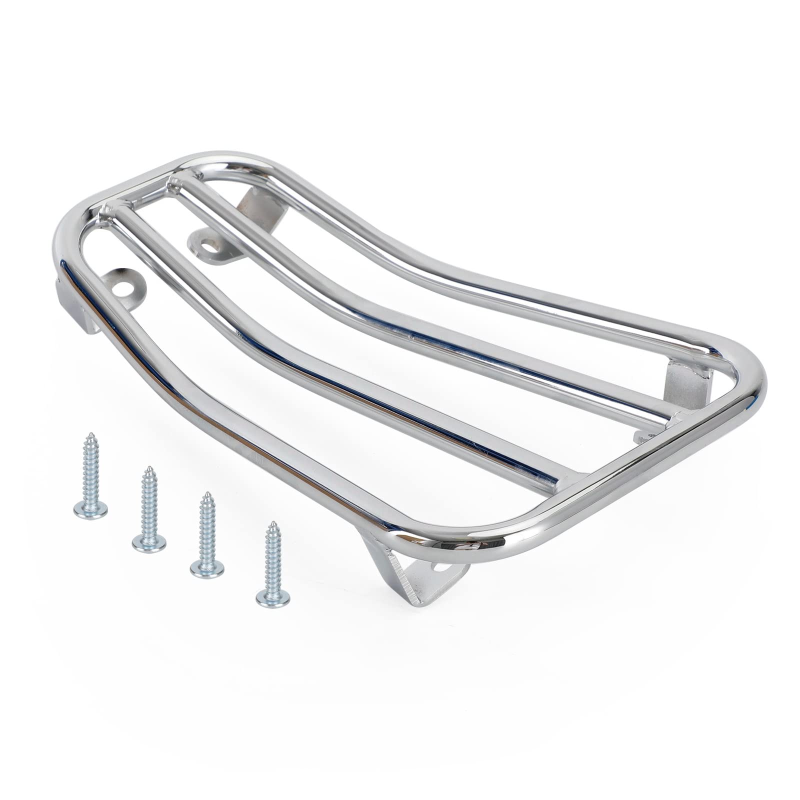 Topteng Floor Board Rack Carrier Mount Chrome fit für Vespa Primavera Sprint 50 125 150
