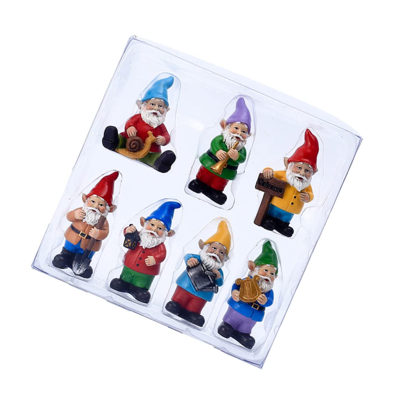BESPORTBLE 1set Gnomi Da Giardino Miniature Resina Decorazione Creativa Per Interni Ed Esterni Resistente All e Alla Per e Decorazioni Natalizie