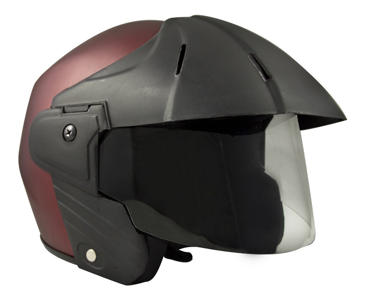 Deltz Power (ISI Certified) Open Face Helmet (Maroon Matte) (Extra Large)-image-48