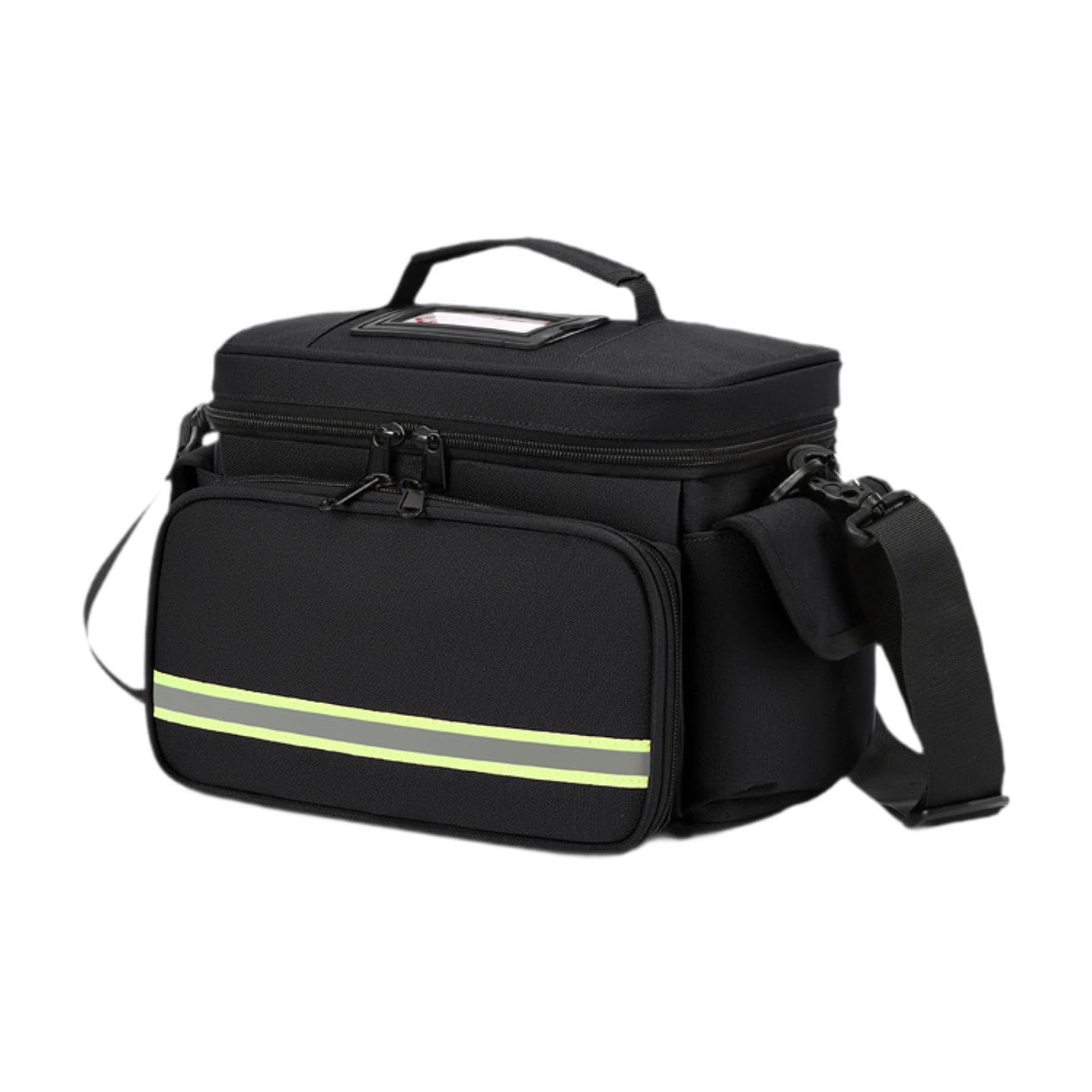 Scatola portaoggetti per il soccorso domestico con tasche, borsa portaoggetti vuota per il soccorso, organizer da viaggio con tracolla staccabile e custodia