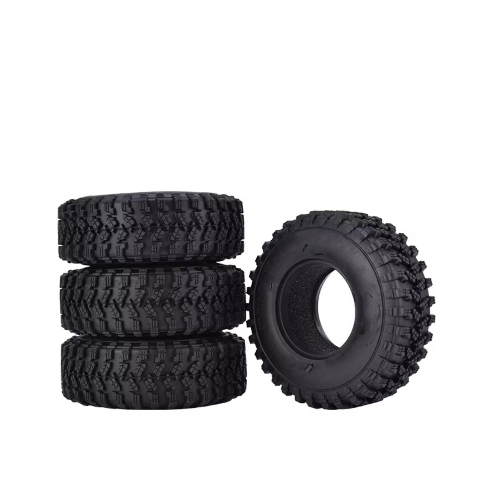 Neumáticos Coche RC Compatible con Traxxas para Redcat para SCX10 para AXIAL TF2 1/10 Piezas para Coche RC Crawler 4 Neumáticos De Goma AUSTAR AX-8020 De 1,9 Pulgadas Y 105 Mm