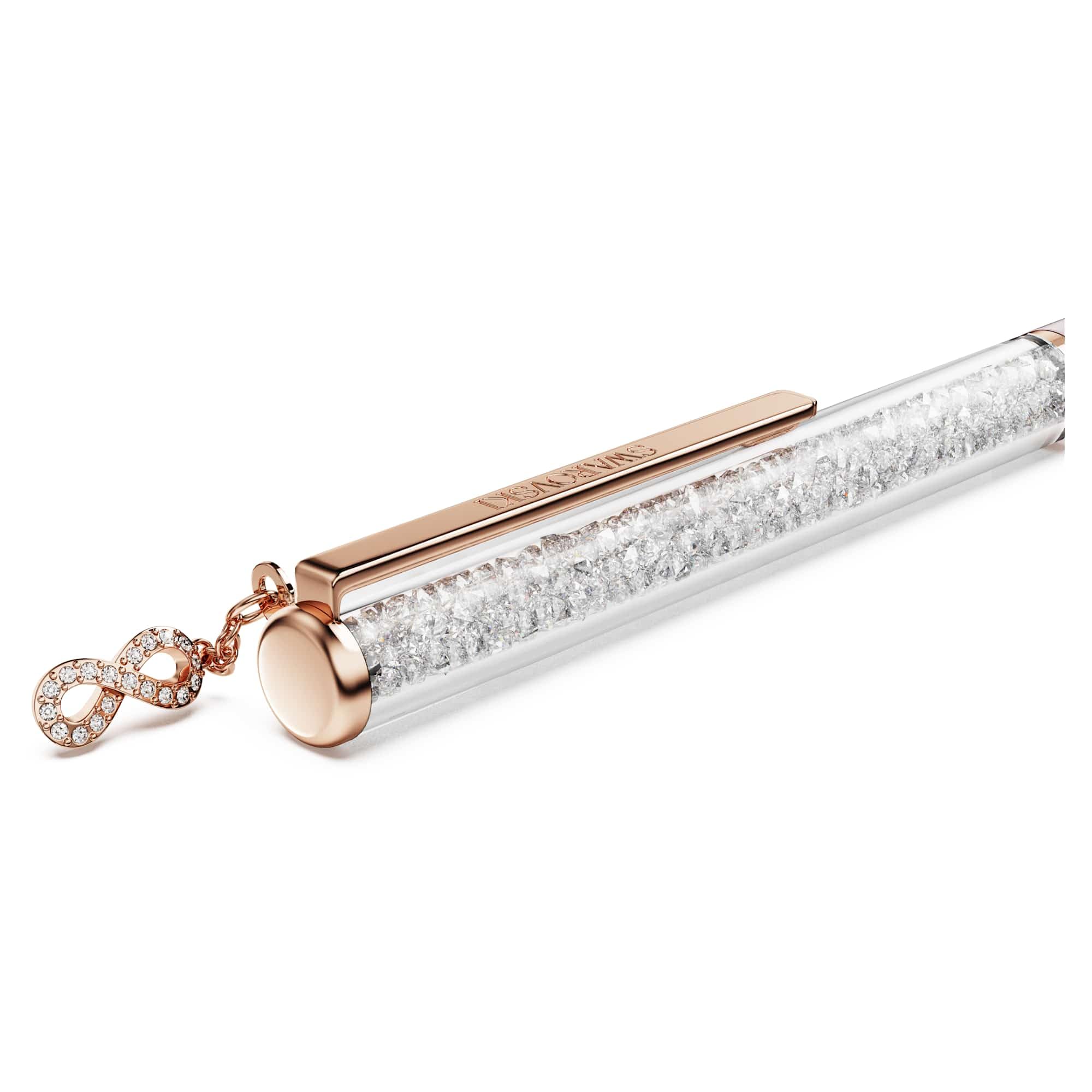 Swarovski Crystalline Silk ballpoint pen Infinity Pink lacquered Rose gold-tone plated — view 4