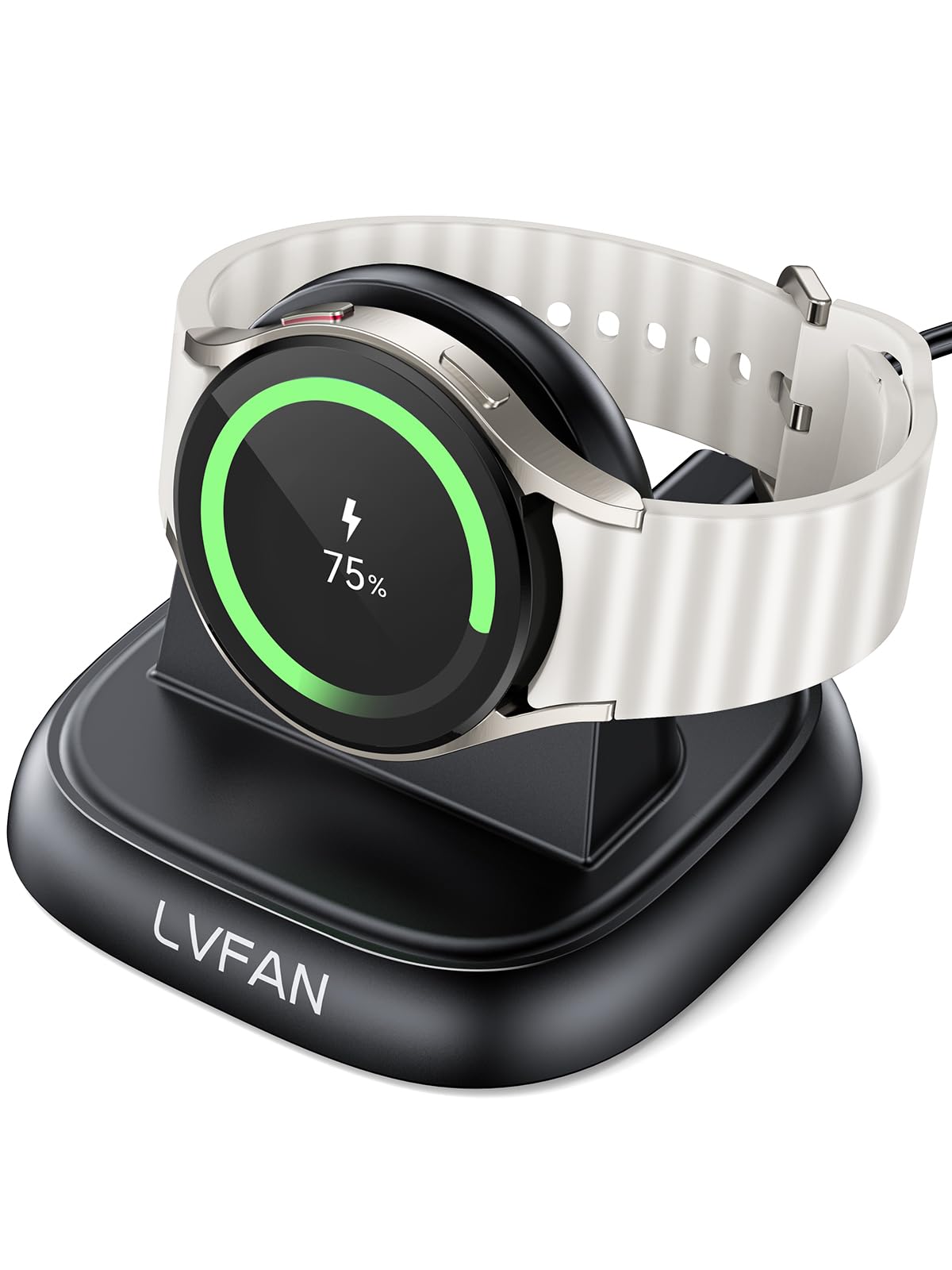 LVFAN Galaxy Watch 7用 充電器 Galaxy Watch Ultra用 充電器 スマートウォッチ ケーブル ギャラクシー スタンド 磁気 Samsung Galaxy Watch ultra/8 Classic/8/7/6/5 Pro/5/4/3対応 ブラック