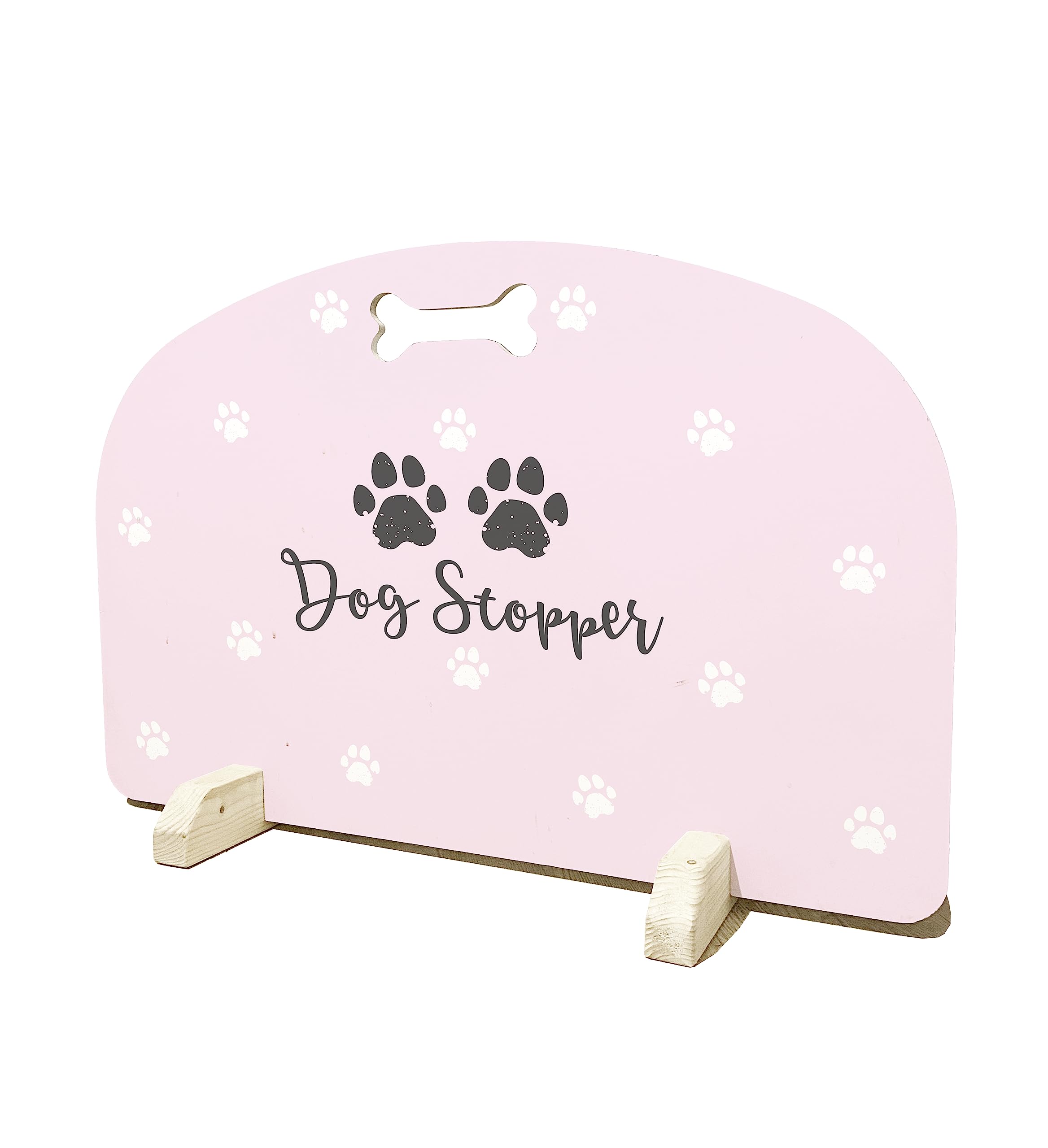 Dog Stopper - Stair Gate, Pet Barrier, Door Stopper, Puppy Stopper, Freestanding Stair Gate (Pink, 81cm)