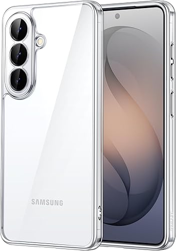 Vista 24 de JETech Funda para Samsung Galaxy S24 5G, Protector con Parachoques Antiamarillento a Prueba de Golpes, Cubierta Protectora para Teléfono Transparente