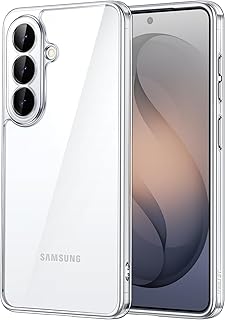 JETech Case for Samsung Galaxy S26, Anti-Yellowing, Clear | Camera Lens Full Protection, Shockproof Protection, Scratch Resistant Hard PC Back, Durable Transparent TPU Bumper