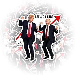 200pcs Trump Let’s Do that Stickers Political Decal, Donald Trump Merchandise, Anti Trump Stickers, Mega Political Stickers Funny Inflation Gas Price Meme for Laptop Water Bottle IDT7