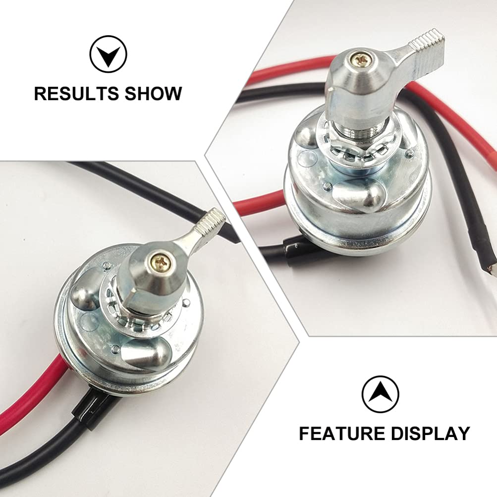 FAVOMOTO 1set Battery Disconnect Rotating Power Isolator Tool for Car Rv Boat Easy to Install Prevents Power Drain Design Convenient Battery Management