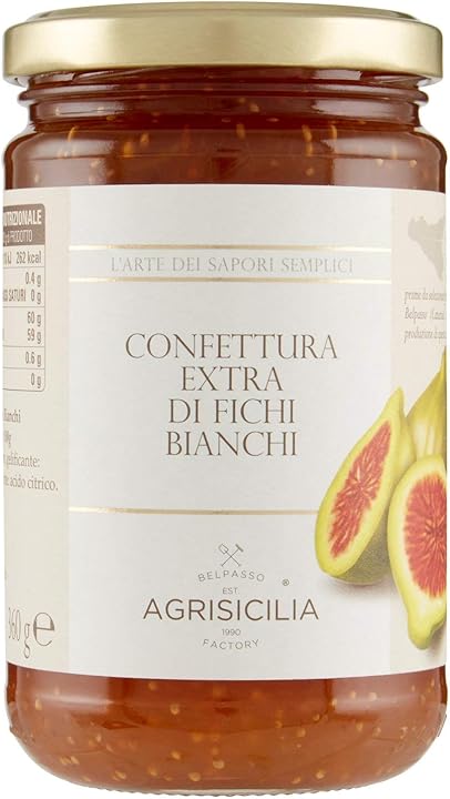 Agrisicilia confettura marmellata extra di fichi bianchi 360 g