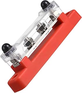 Single Row Bus Bar Terminal Block for Rv Yacht Marine Battery Cover Easy Install Ground Boat Car