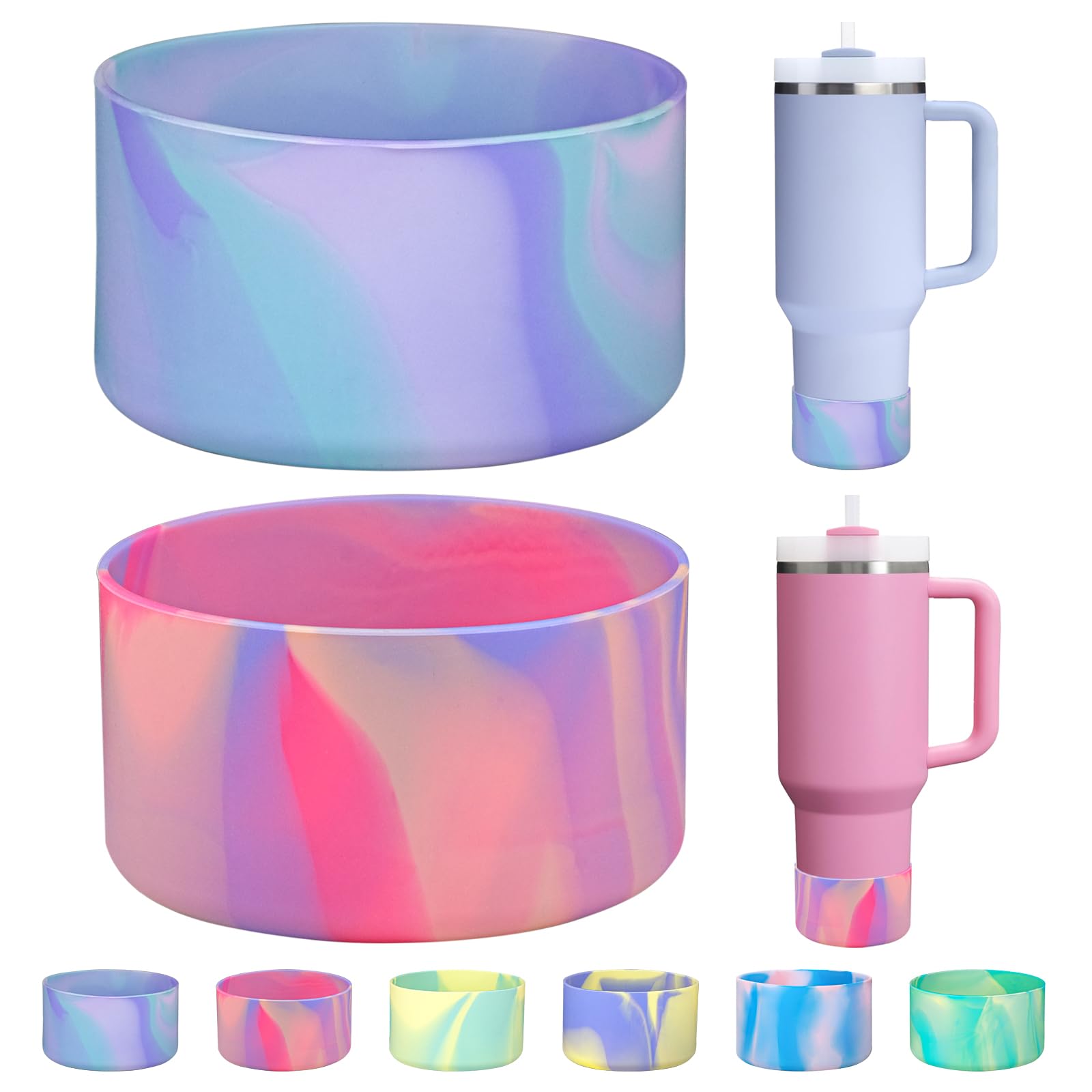 Amazon.com : HEYSKAY 2pcs Protective Flask Silicone Boot Base for