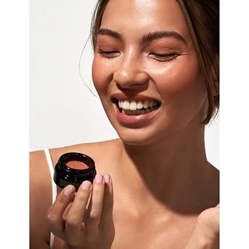 Oio Melting Blush Sunlit Multi-Purpose Eye & Cheek Color Face Blush Creamy, Nourishing Tint with Natural Flower Waxes & Botanicals Vitamin C & Cork Oat Extract, Vegan & Fragrance-Free, 10g