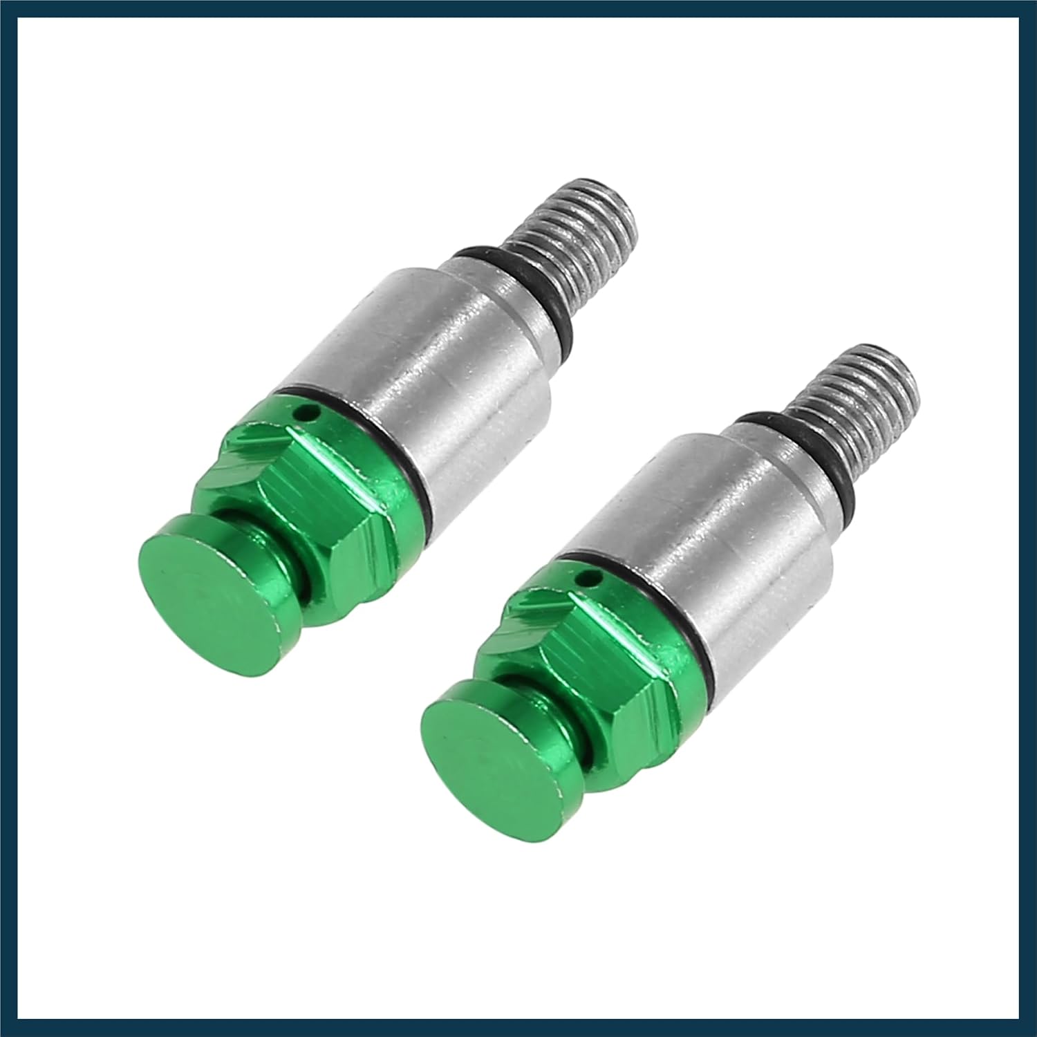 2pcs M5x0.8 Motorcycle Screw Fork Air Bleeder Valve for Honda for Yamaha for Suzuki for Kawasaki Green Automotive Parts