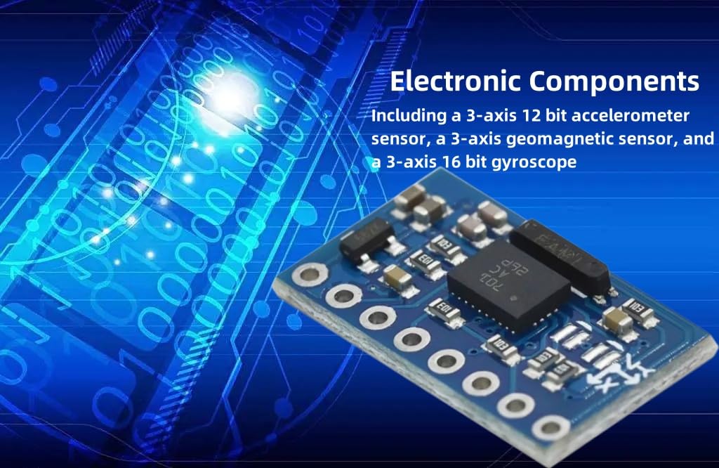 MerciL GY-BNO055 9DOF 9?Axis Sensor Module, BNO055 Breakout Board Sensor Module AHRS Accelerometer Gyro Magnetometer Angle Gyroscope Module IIC Serial