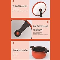 Vista 4 de Olla de presión micro de cerámica multifuncional eficiente 7L para cocinar rápidamente utensilios de cocina caseros
