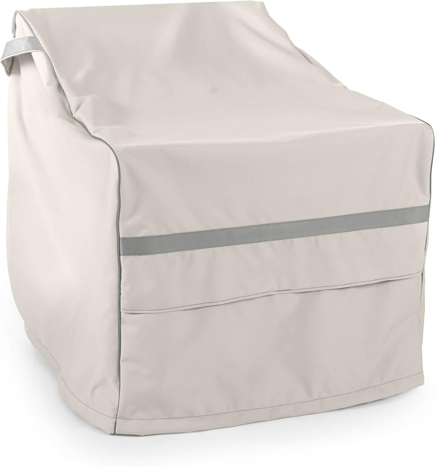 Covermates Prestige Square Adirondack Chair Cover – 900D Heavy-Duty Polyester Outdoor Patio & Garden Chair Protector with Drawcord Hem, Buckle Straps & Mesh Vents, 30W x 38D x 36H, Stone