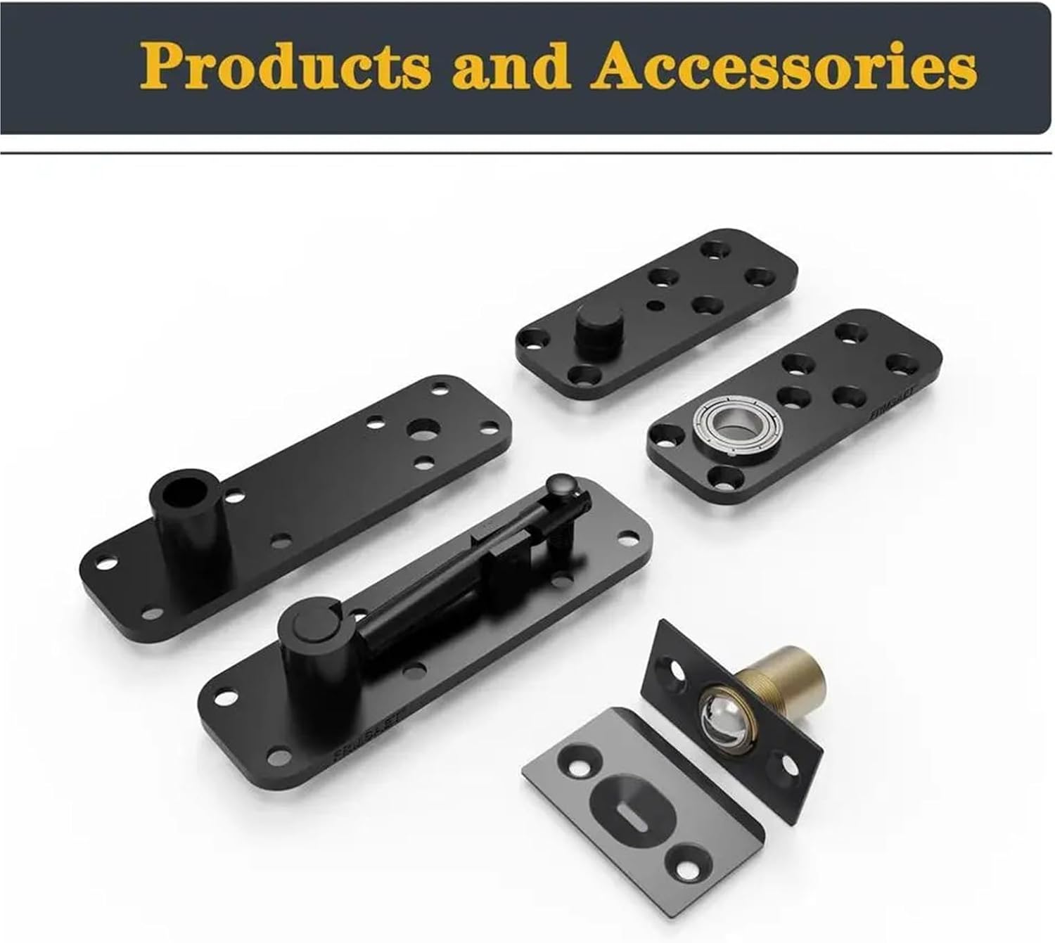 Stainless Steel Pivot Hinge System Hidden Door Furniture Hardware Set 360 Degree Rotation Wooden Invisible Door Hinges