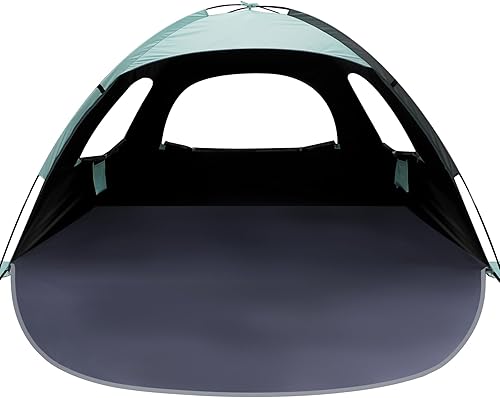 Miniatura 21 de WhiteFang - Tienda de campaña portátil con protección contra los rayos UV para la playa, refugio del sol para 3/4/6/8 personas, piso extensible con