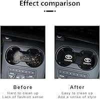 Vista 5 de Posavasos para portavasos de Toyota de silicona, accesorios para interior de auto, 2.75 pulgadas, 2 piezas