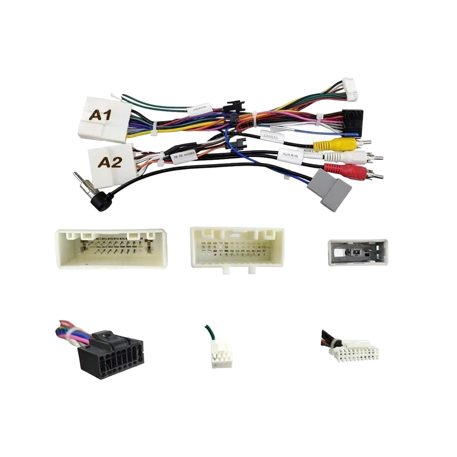 Câble radio Android avec bus CAN Compatible Pour Nissan X-Trail, Qashqai, Juke et Navana (à partir de 2016) | Adaptateur de faisceau de câblage(C-NS-07 (NO CAN))