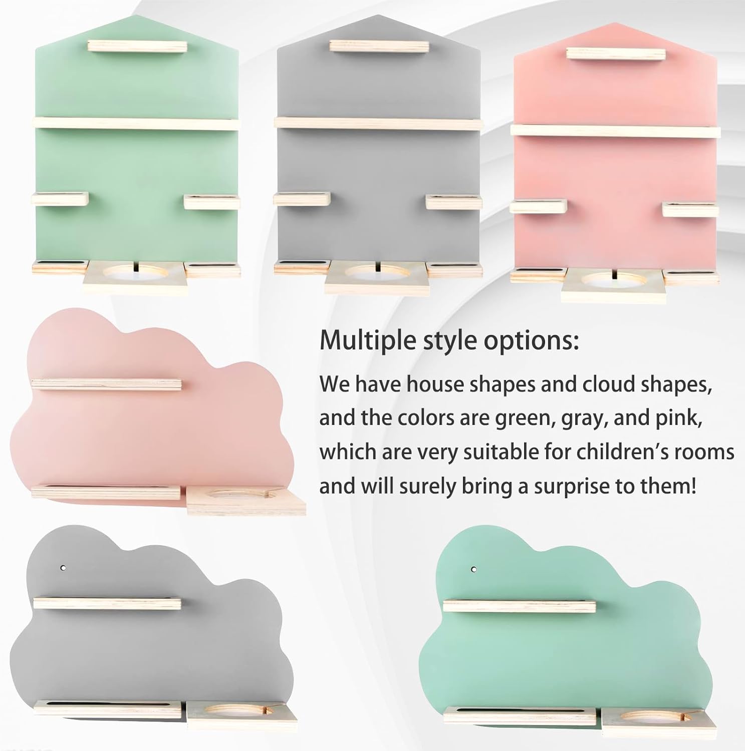 Large House Tonie Shelf for Toniebox Storage,Box Magnetic Wall Shelf for Children to Play and Collect for 15-20 Figures,Toniebox Storage for All Your Tonie Accessories(Gray)