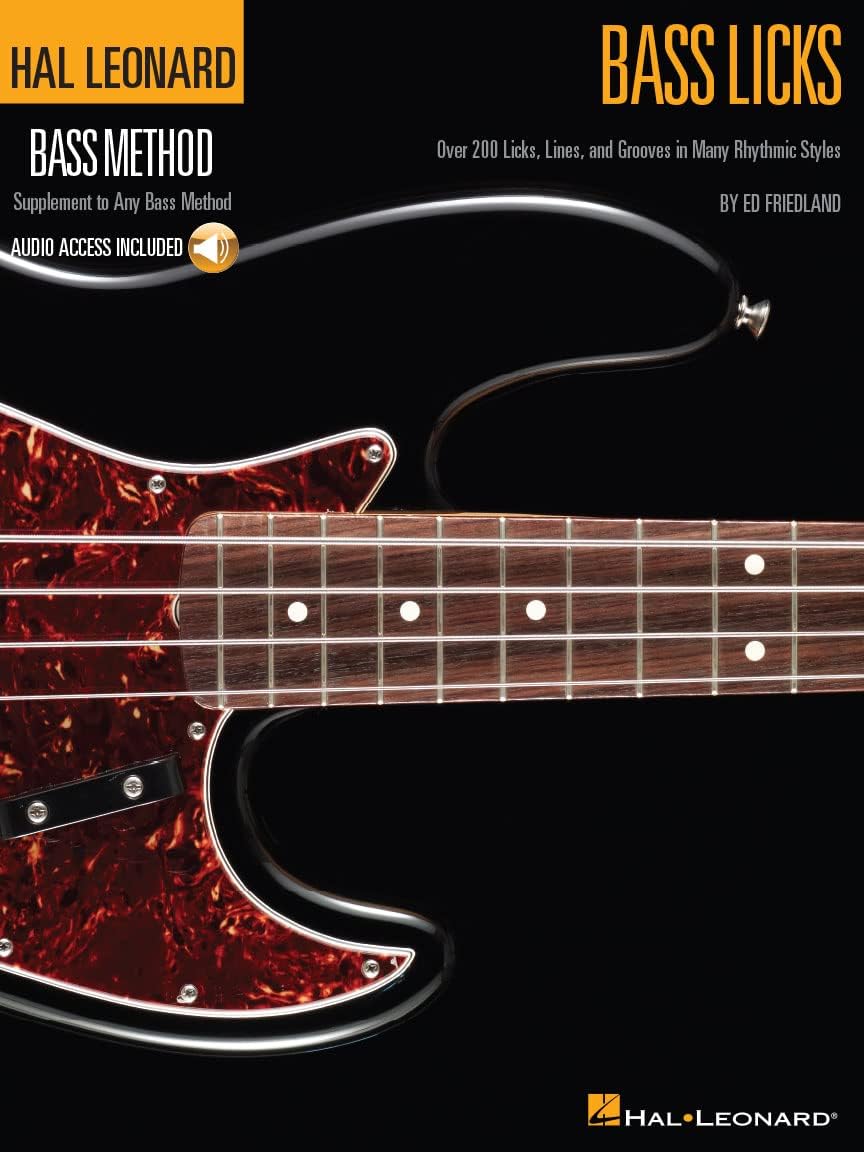 Bass Licks: Over 200 Licks, Lines, and Grooves in Many Rhythmic Styles (Hal Leonard Bass Method) (Includes Online Access Code)