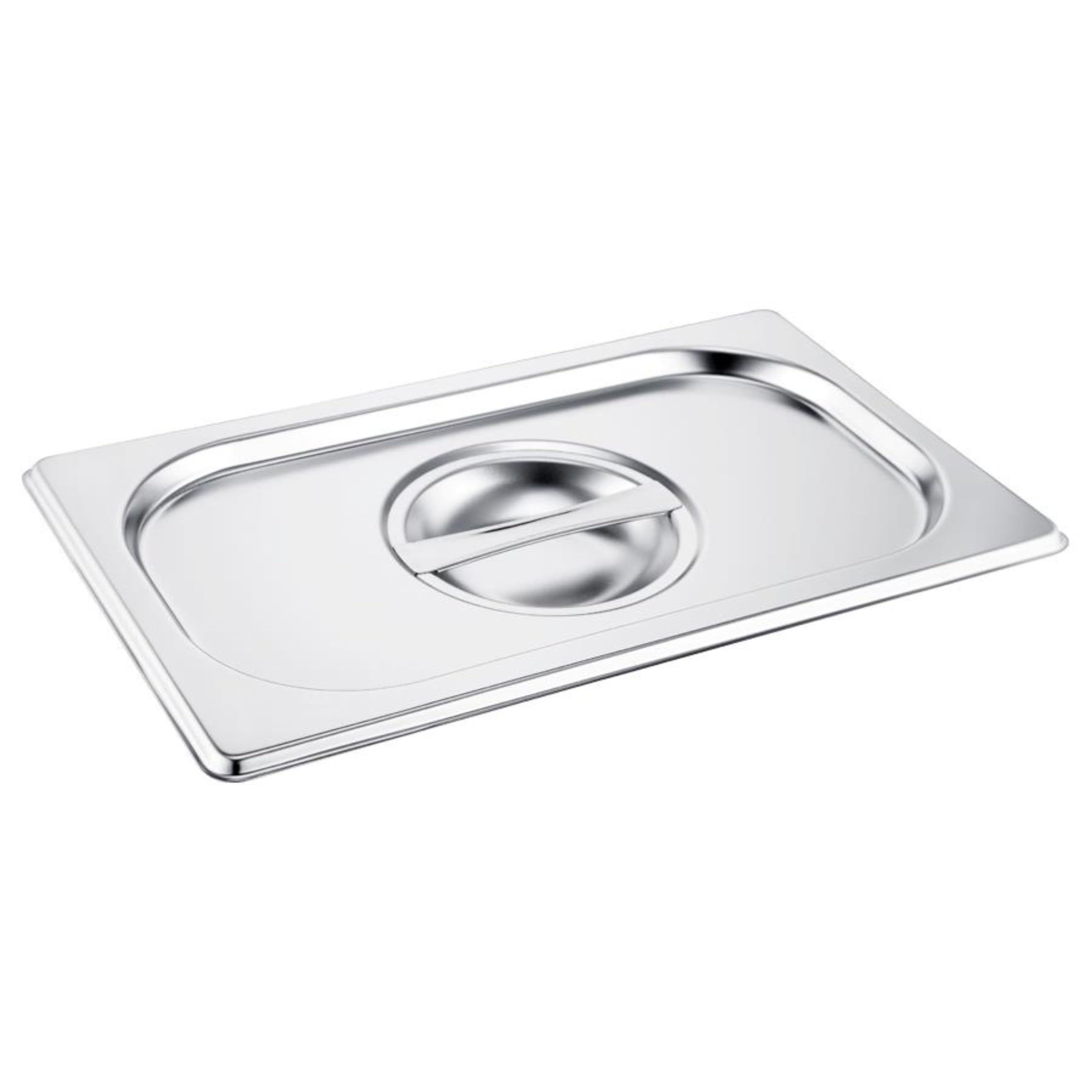 C&S Homestore Gastronorm 1/4 Stainless Steel Catering Gn Pan – Durable Food Storage & Serving Tray For Buffet, Restaurant, Hotel, Bain Marie & Commercial Kitchen Use - Cover (Lid)