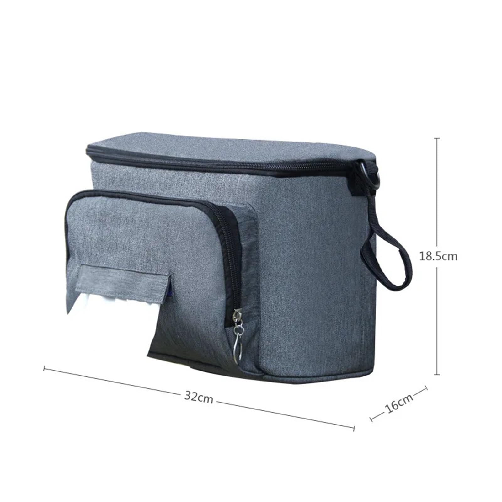 Mama Tasche Wasserdichte Windel Tasche Große Kapazität Mama Reisetasche Multifunktionale Mutterschaft Mutter Kinder Kinderwagen Taschen Organizer(Black)