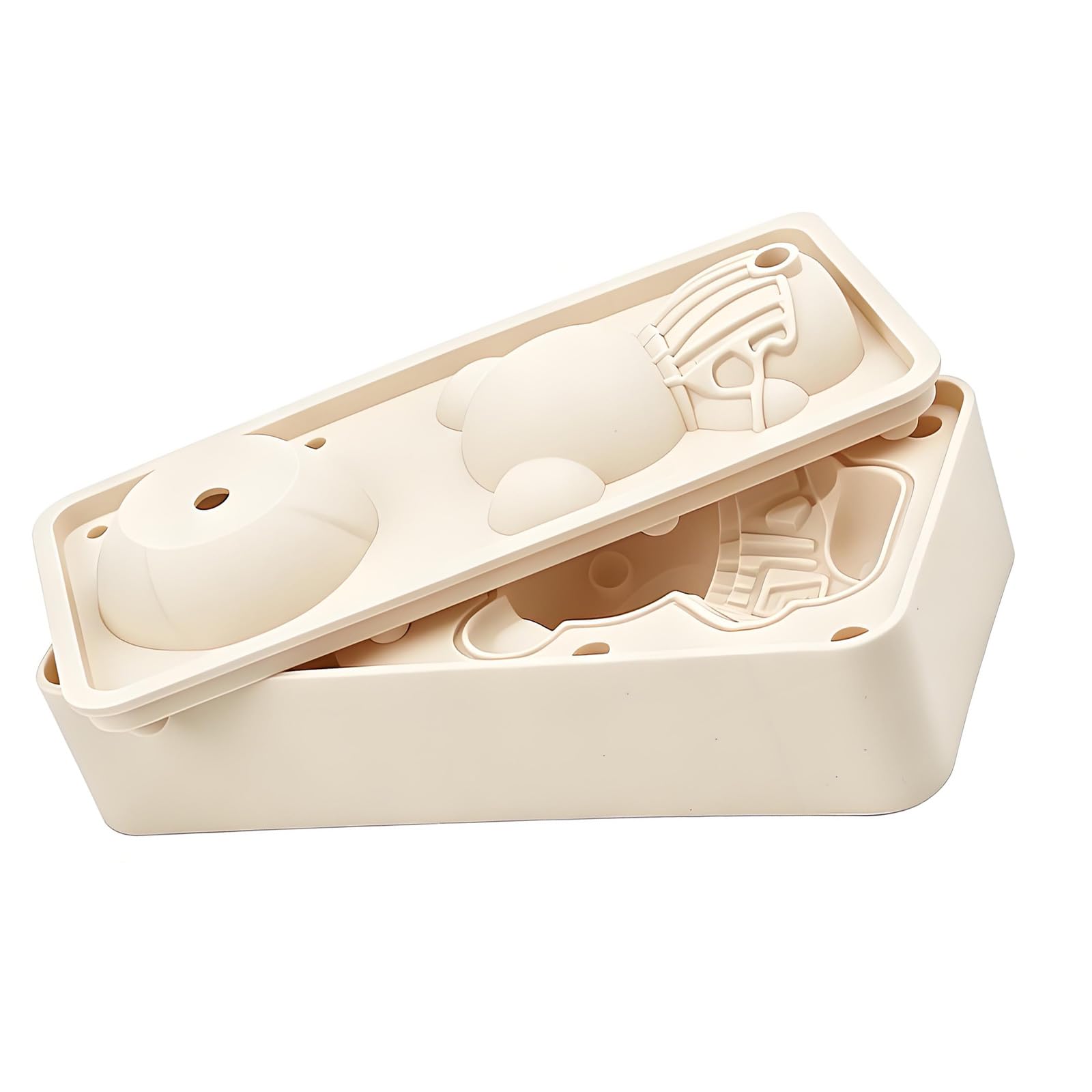 Xinsheinelry Food Grade Silicone Bear Popsicles Mold Rose Shaped Ice Cubes Maker Sturdy Popsicles Mold for Home and Party Use Party Dessert