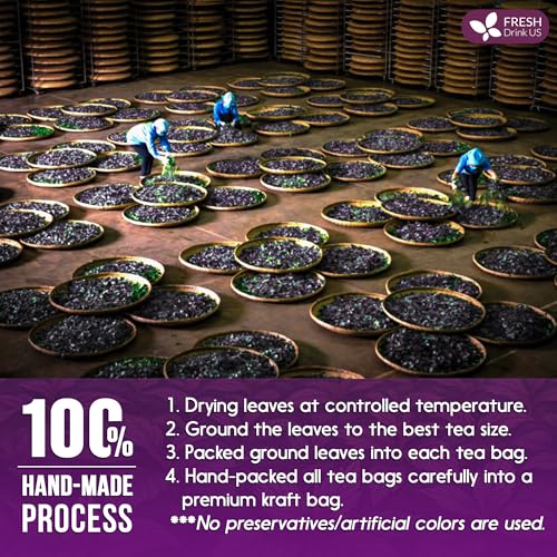 Image of FreshDrinkUS, Premium Perilla Leaf Tea - 75 Tea Bags | 100% Pure Perilla Leaves | Caffeine-Free, Non-GMO, Natural Packaging | Herbal Tea Bags for Daily Enjoyment. Gluten-Free. Sugar-Free. Vegan