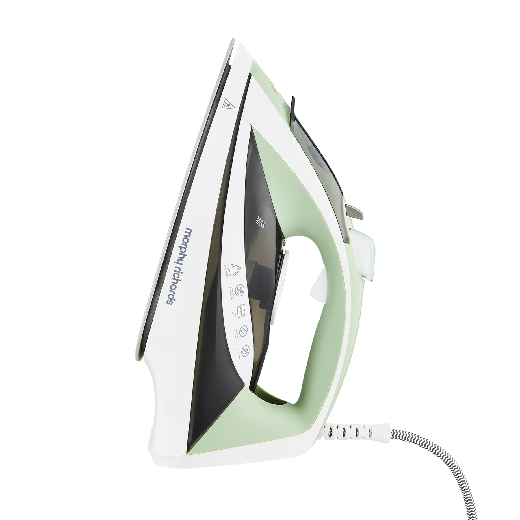 Morphy Richards Steam Flow Turbo Steam Iron 2400W 450ml Green/White