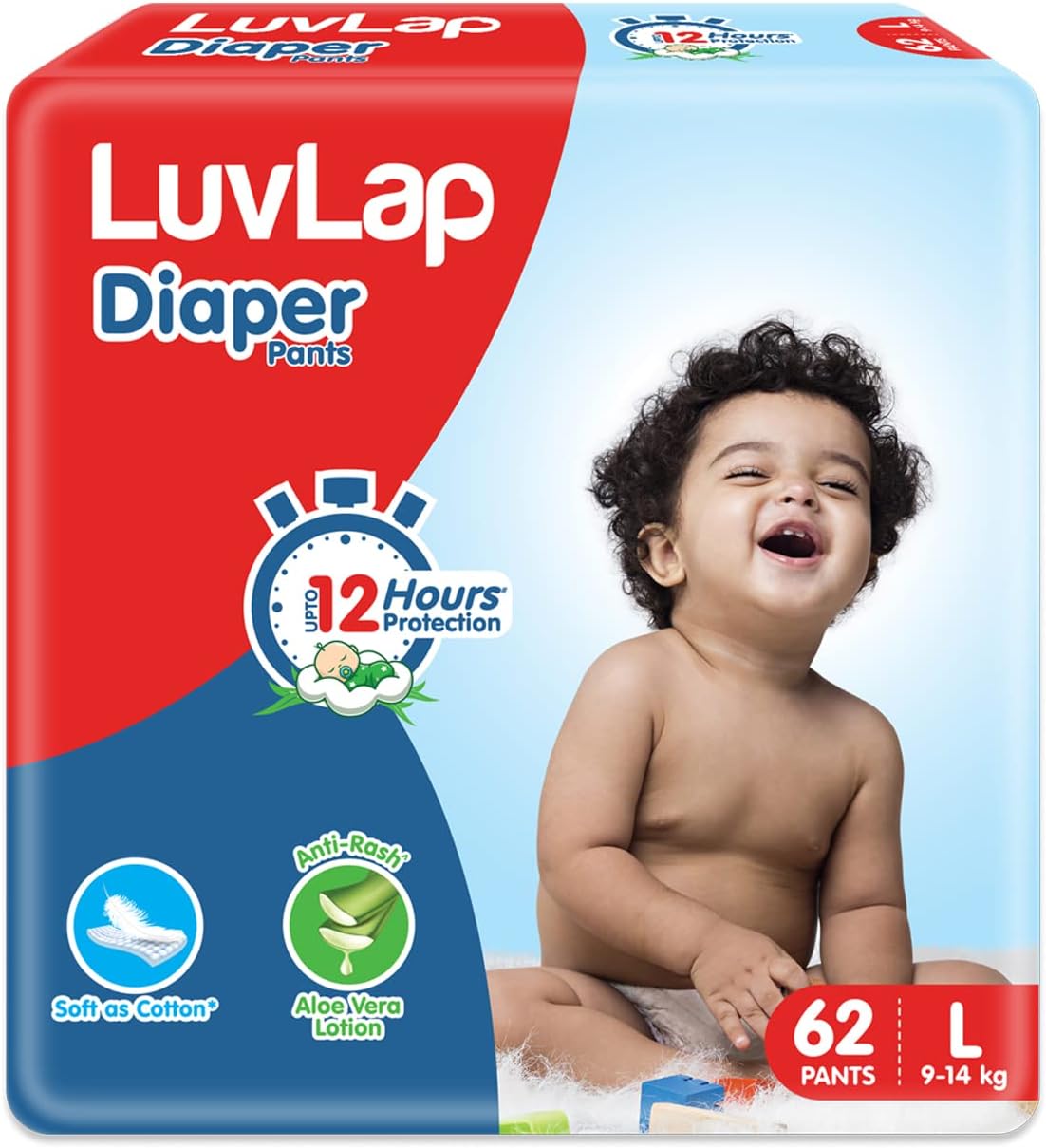 LuvLap Large Diaper Pants, 62 Count, 12 Hour Protection