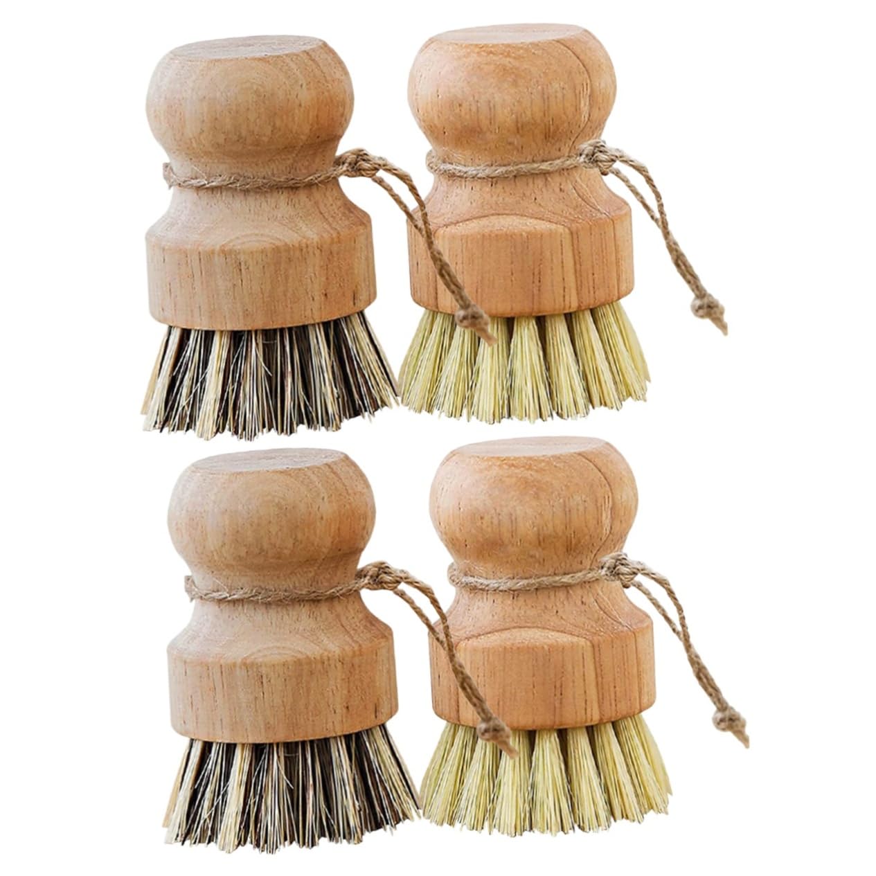Alipis 2 Ensembles Brosse De Cuisine Essuie-Tout Lingettes Nettoyantes pour Sols Stratifiés Brosse À Récurer À Vaisselle avec Distributeur De Produits De 4 pièces * 2