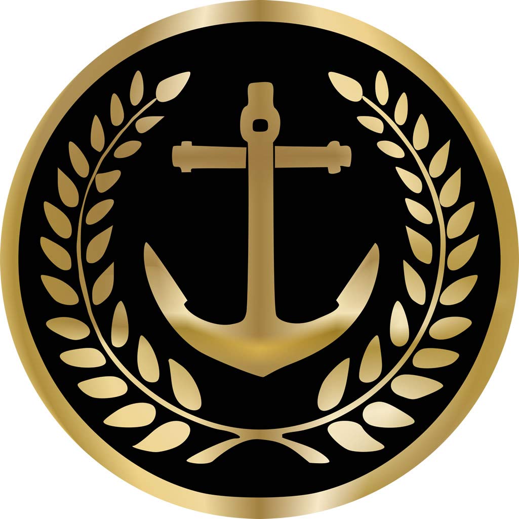 Set of 5 Captain Iron on Screen Print Fabric Applique Machine Washable Transfer Captain Crest