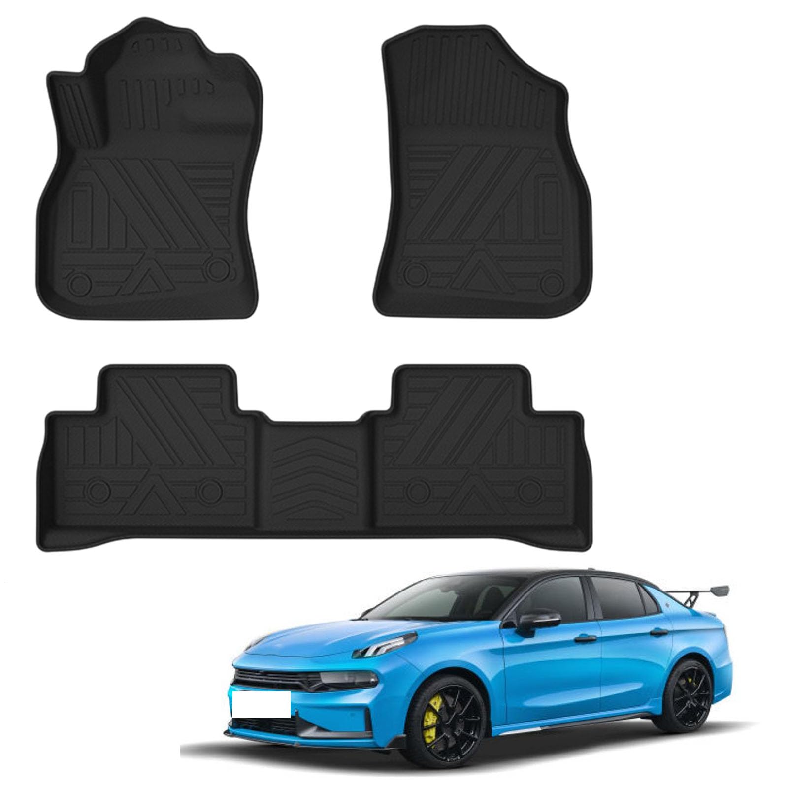 PAPEP Floor Mats for Lynk & Co 03 (2WD) Pure Gasoline 2018-2025 RHD