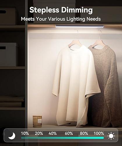 Miniatura 6 de DiDiSky Luces para debajo del gabinete, 56 luces LED con sensor de movimiento para interiores, luz inalámbrica recargable por USB de 13 pulgadas,