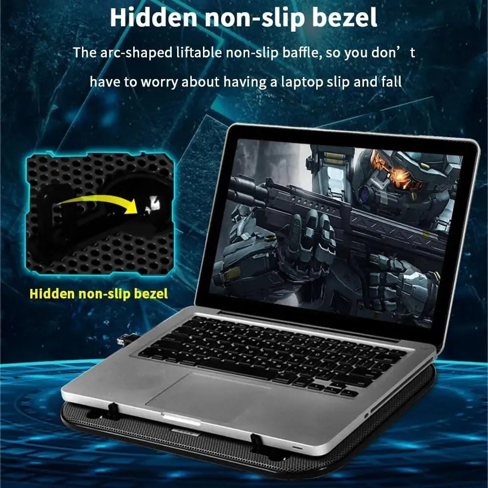 Base di Raffreddamento per Laptop Supporto Raffre Dispositivo di Raffreddamento per Laptop Base di Raffreddamento Supporto di Raffreddamento per Laptop Radiatore di Raffreddamento Accessori