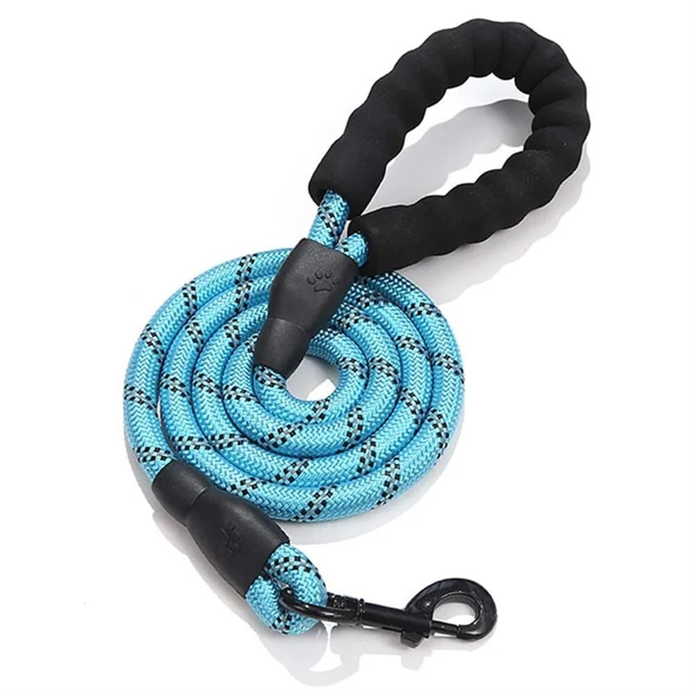 Longe pour chien 3M bleu ciel idéale pour les balades au parc