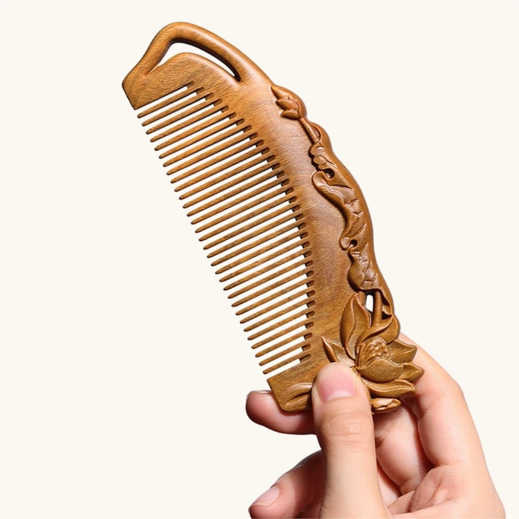 Stylingkamm für Herren, Bartpflege-Werkzeuge, Holzduschkamm, nasses Haar, geeignet für alle Haartypen, Haarkamm